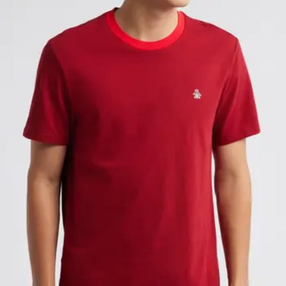 Brooks Brothers Men Red Short Sleeve T-Shirt Sz L